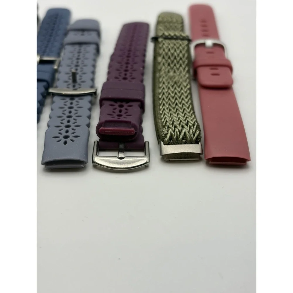 FITBIT LUX  Band Set Of 7, Silicone And Weaved Cloth. Read Description 🖤